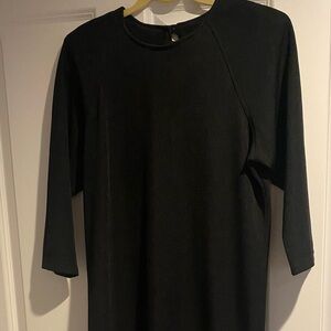 Vintage Dresseteria Elegant Black Long Sleeves Women's Dress Sz 10